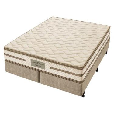 Imagem de Conjunto Box Queen Espuma D45 Americanflex Clinoflex Bambu 158x198x62c