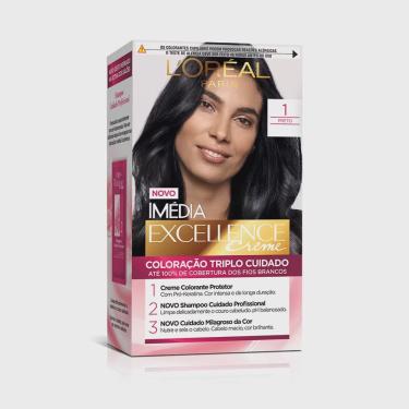 Imagem de Tintura permanente imédia excellence de L'ORÉAL paris 1.0 preto onix
