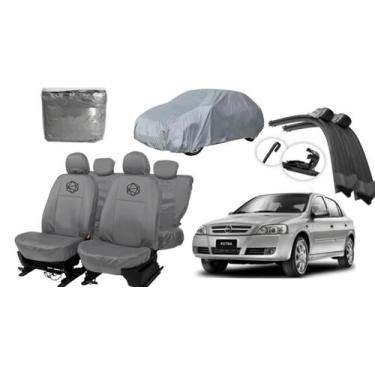 Imagem de Conjunto capa couro Astra + limpador parabrisa - ferro tech br