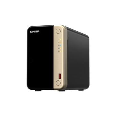 Imagem de STORAGE NAS QNAP 2 BAIAS INTEL CELERON N5095 4 CORE, 2.9GHZ, 8GB, 2x 2.5 GBE TORRE- TS-264-8G-BR