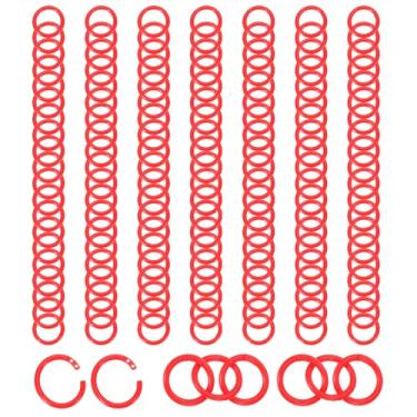 Imagem de PATIKIL Anéis de fichário de folhas soltas de 2,8 cm, 144 peças, anéis de plástico para chaveiros de papel, cartão de índice, cartão flash, livro faça você mesmo, álbum de recortes, caderno de fotos