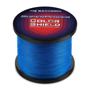 Imagem de Linha de pesca KastKing Superpower ColorShield Blue 40LB 1000Y