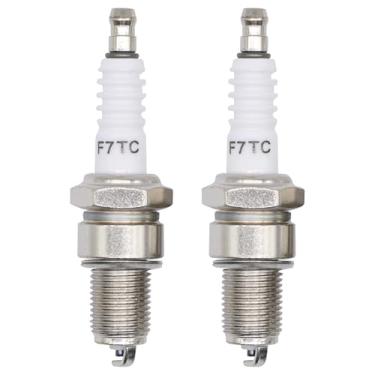 Imagem de OXCANO Vela de ignição F7TC compatível com vela de ignição NGK 3785 BP7ES, compatível com Honda GX120 GX160 GX200 GX240 GX270 GX340 GX390 gerador de motor cortador de grama trator Go Kart Mini máquina