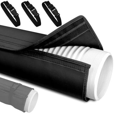 Imagem de Capa de mangueira portátil para ar condicionado, mangueira CA portátil com isolamento de duto de ventilação para mangueira CA para mangueiras de exaustão CA de 12,7 cm e 15 cm de diâmetro para redução