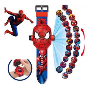 Imagem de Relógio Infantil Projetor Homem Aranha 24 Imagens Digital, HOMEM ARANH