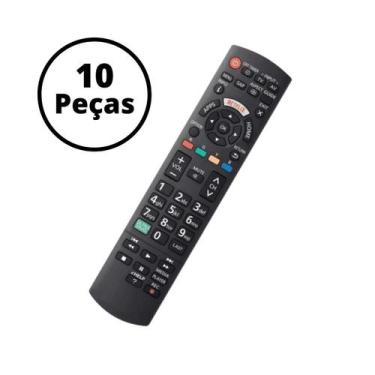 Imagem de Kit 10 Controle Remoto Compatível Tv Panasonic Smart Led Lcd - FBG