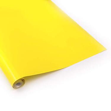 Imagem de 5 Meters RC Plane Covering Film 60 x 200cm, 1 Roll Yellow High Strength Heat Shrinkable Covering Film for Fix Wing RC Balsa Wood Airplane Model DIY (5 Meters, Yellow)