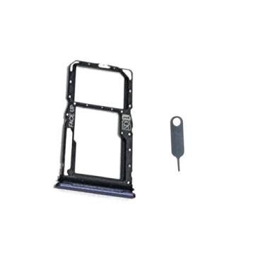 Imagem de Bandeja SIM e suporte de cartão microSD para Motorola Moto G Power 5G 2025 XT2515 Peça de reparo de reposição (cinza)