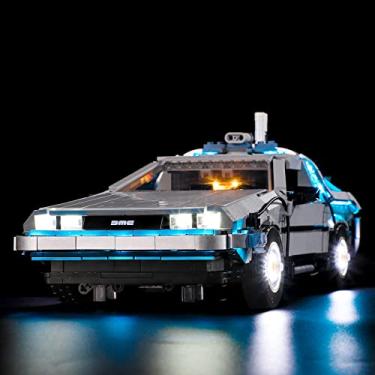 Imagem de BRIKSMAX Light for Lego Back-to-The-Future-Time-Machine 10300 - Led Lighting Kit Compatible with Lego Creator Expert 10300 - Not Include The Lego Set