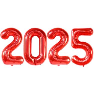 Imagem de Números de balões 2022 – 101 cm, decorações de formatura vermelhas 2022 | Balões de formatura, decorações de classe de 2022 | Balões vermelhos 2022, decorações de festa de formatura vermelhas 2022 | Balões Class of 2022