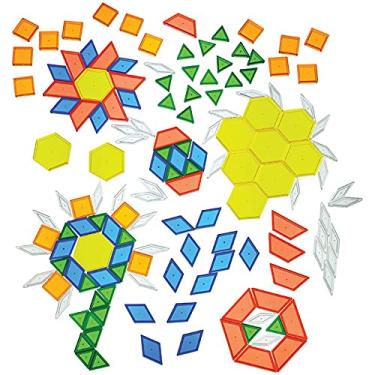 Imagem de Constructive Playthings CP Toys Translucent Pattern Blocks / 147 Pc. Conjunto