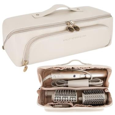 Imagem de Veki Estojo de transporte de viagem para Shark Flexstyle, Airwrap. Organizador para Shark Flexstyle/FlexFusion/SpeedStyle, estilizadores e acessórios, bolsa de viagem para ferramentas de cabelo, bolsa