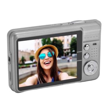 Imagem de Câmeras para fotografia, câmera digital DV 4K, tela LCD de 2,7 polegadas de 48 MP, zoom 8x, câmera vlogging antivibração para fotografia contínua (prata)