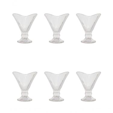 Imagem de Taça De Sobremesa Vidro Cristal Diamond 6 Peças 170ml