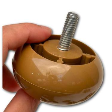 Imagem de Kit 6 Mini Pe Cama Box Baixo Castor Gazin Ortobom 3cm Mini - DHPLAST, 