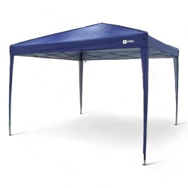 Imagem de Tenda Gazebo Dobrável Aluxx em Alumínio 3x3m Proteção UV+50 Azul Nauti