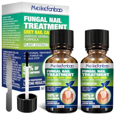 Imagem de FHFTHYH Reparo De Unhas Multiuso, Solução Com Óleo Melaleuca Para Descoloridas E Danificadas, Gotas Plantas Cuidados As Unhas, (2 Unidades)