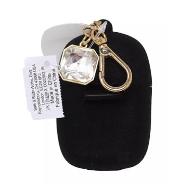 Imagem de PocketBac Suporte Para Higienizador De Mãos Bath Body Works Com Pingente Diamante Preto E Rosca