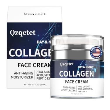 Imagem de QZQETET Creme De Colágeno Para O Rosto, Hidratante Facial Antienvelhecimento Com Retinol E Ácido Hialurônico, Loção Diária, Pescoço Colo, Reduzir Rugas, Mulheres Homens