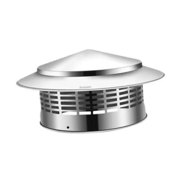 Imagem de BLWOTMOR Tampa de Chuva para Chaminé Redonda, Tampa de Ventilação de Exaustão Fácil de Instalar com Tela, Proteção para Chaminé, Proteção Contra Chuva para Tel, Style D