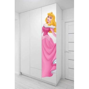 Imagem de Adesivo Para Guarda Roupa Bela Adormecida - Lojinha Da Luc Adesivos