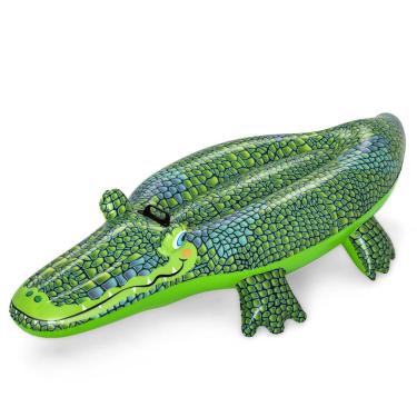 Imagem de Boia Divertida Crocodilo com Alça 152x71cm Bestway 41477