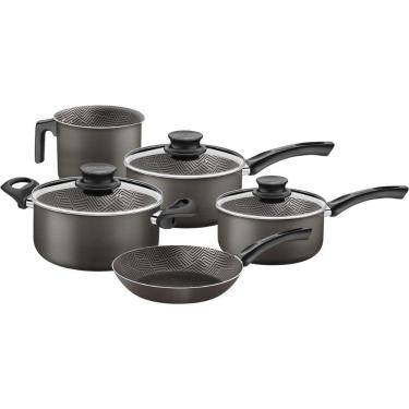 Imagem de Jogo de Panelas Tramontina Paris Texture 5 Pç Grafite