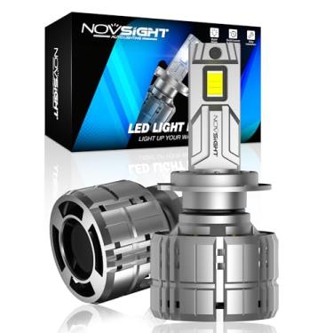 Imagem de NOVSIGHT Lâmpadas H7 40000LM, lâmpadas de neblina H7, 900% lâmpadas de neblina H7 ultra brilhantes, pacote com 2