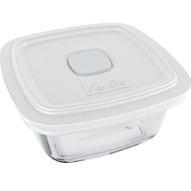 Imagem de Pote de Vidro Quadrado C/Tampa 500ml