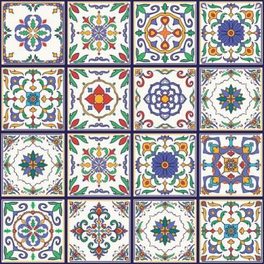 Imagem de Adesivo de Azulejo Vila Velha 15x15 cm com 18un - Quartinhos