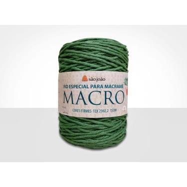 Imagem de Fio Especial p/ Macramê Macro - TEXTIL SÃO JOÃO, RELVA AM05