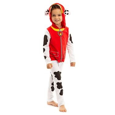 Imagem de Nickelodeon Paw Patrol Marshall Toddler Boys' Costume Coverall with Hood (3T)