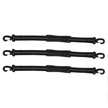 Imagem de 3 PCs Roller Skate Leash Botas de esqui de nylon Strapulador de bota de snowboard de tira de bota de bota para transportar sapatos de skate mãos grátis (Preto)
