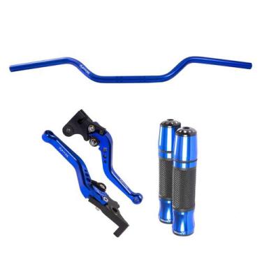 Imagem de Kit Guidão 22mm Esportivo Manopla Jupiter Manete Fazer Factor 125 150 