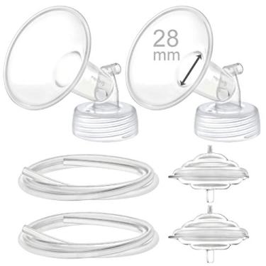 Imagem de Peças de bomba Maymom para Spectra S2 Spectra S1 Spectra 9 Plus Breastbombing, não peças de bomba de especificação original, substitua acessórios Spectra S2 e flange Spectra. Inc Flange Protetor de Fluxo Tubular, 28mm