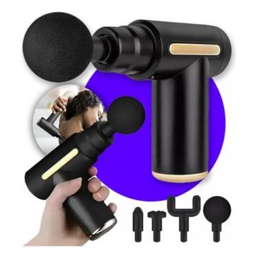 Imagem de Pistola Pro Massageadora Elétrica Miofascial Corp Fisioterap(Preto)