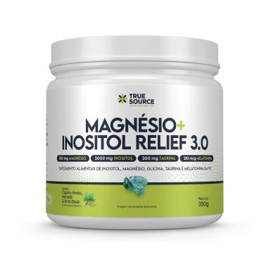 Imagem de True Magnésio + Inositol Relief 3.0 Capim Limão, Hortelã e Erva Doce 350g True Source