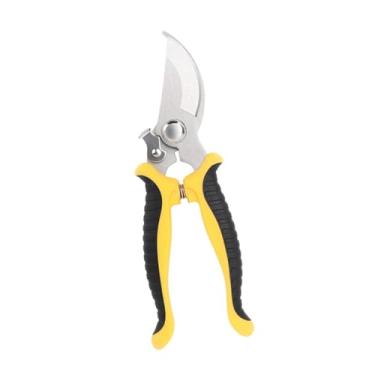 Imagem de Generic Tesoura de poda de jardim, tesoura de jardinagem, multiuso, resistente, profissional, manual, de poda de frutas, para pomar, quintal, Amarelo