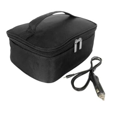 Imagem de Bolsa térmica para almoço ao ar livre | Aquecedor elétrico de alimentos para almoço | Bolsa de isolamento de aquecimento constante de carro para acampamento, viagem, carro, caminhão, escritórios