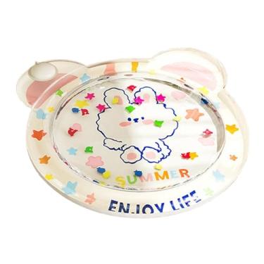 Imagem de simhoa Tapete aquático para gatos, centro de atividades para bebês, almofada refrescante para gatos, tapete inflável para brincar em ambientes internos, Coelho