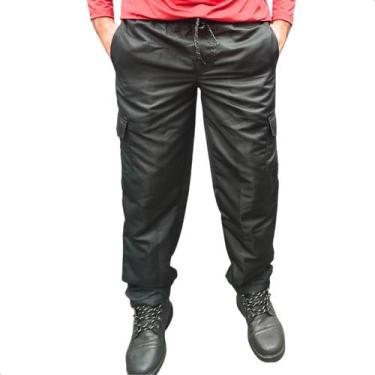 Imagem de Calça Cargo Tactel Masculina 5 Bolsos Trabalho Uniforme - Moda_Gaspar,