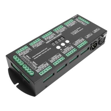 Imagem de Zhjvihx DMX 512 LED Decoder Controller 36CH Decodificador de Exibição Digital, 3,46x1.50x8.62in Decodificação de Exibição Digital LED, 2A RGBW Múltiplo X Decodificação para a Luz de Tira