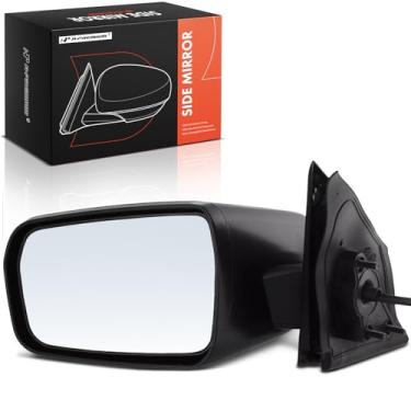 Imagem de A-Premium Espelho retrovisor traseiro externo preto dobrável do lado do motorista - compatível com Mitsubishi Galant 2004-2012 - não aquecido manual dobrável