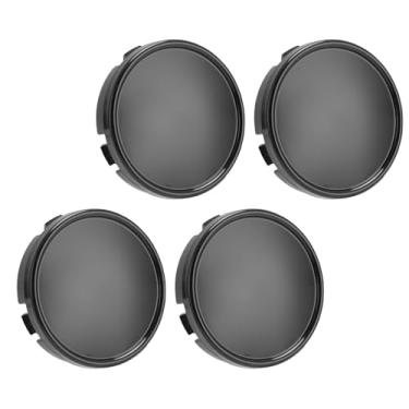 Imagem de Akozon 4PCS 65mm 2.55in ABS Wheel Center Caps, Substituição do Protetor do Cubo para S90 S60 XC60 XC40 XC90 V40 V60 S80, Tampa do Cubo Central do Pneu, Kit de Substituição Tampa Central (BLACK)