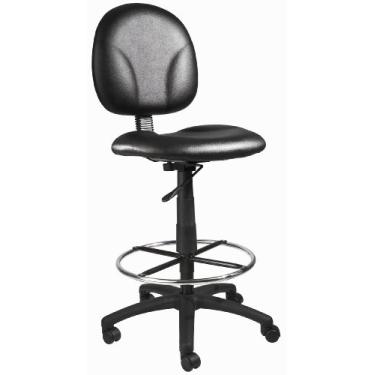 Imagem de Boss Office Products Cadeira de desenho de caressoft Stand Up sem braços em preto