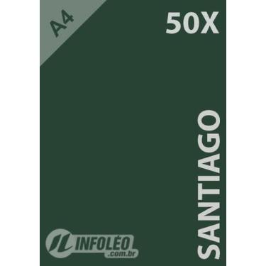 Imagem de 50 Folhas Papel Color Plus Santiago (Verde Musgo) A4 180g