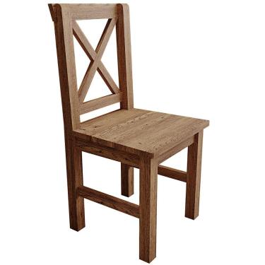 Imagem de Cadeira Rústica Dalla Madeira Maciça Pinus W02 Imbuia
