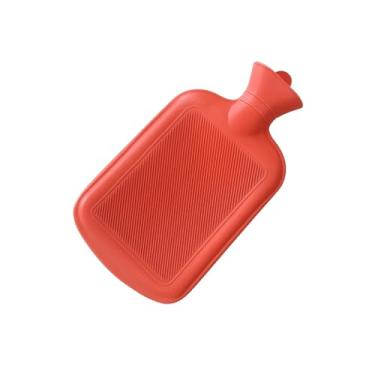 Imagem de Bolsa Térmica para Água Quente e Fria Alívio de Cólica Sinusite Dores Musculares de Borracha Resistente (Vermelho, 700Ml)