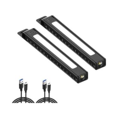 Imagem de Lanterna LED Magnética Recarregável Com Régua Lateral 180 graus Caneta