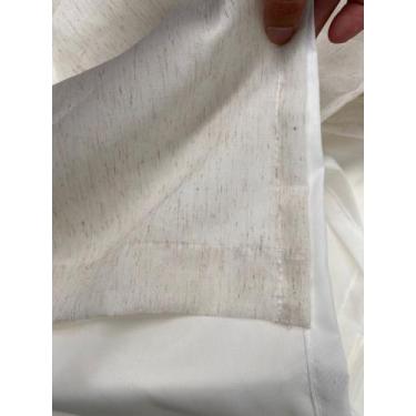 Imagem de Cortina Voil Gaze de Linho 3,00x2,20 Forro Blackout - Kaluros, Natural